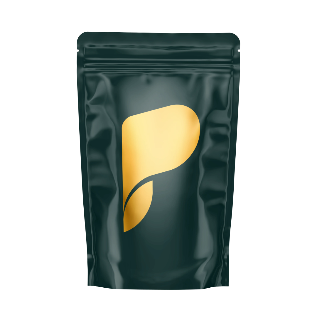 Pouch PET/PE film metallic