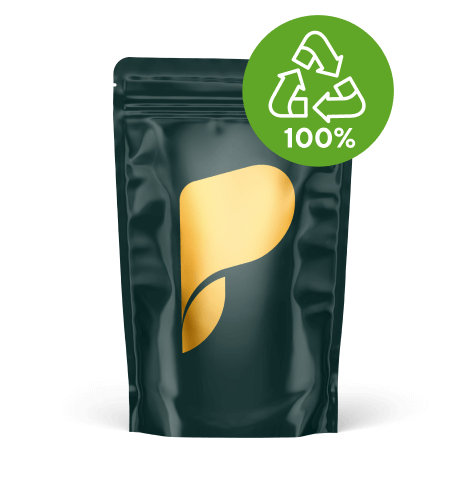 Pouch PP film metallic fully recycable