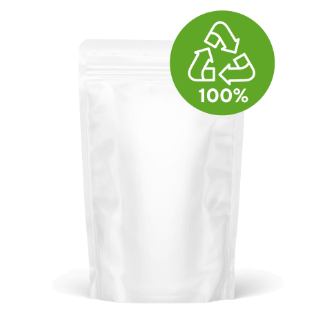 Pouch PP film white fully recycable