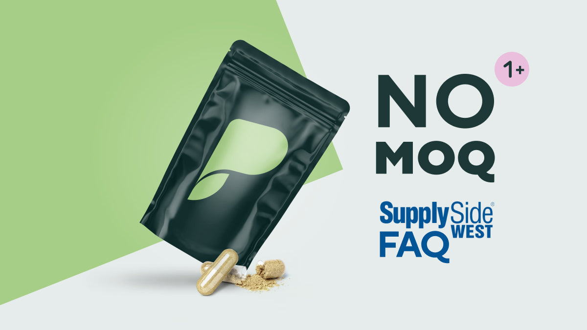 No MOQ SupplySideWest FAQ Stand-up Pouch 