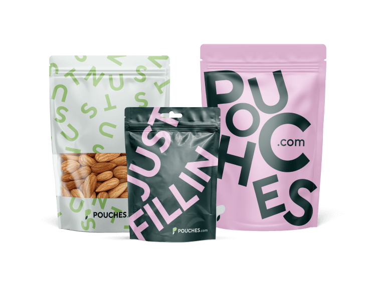 Custom printed pouch, clear window pouch, metallic pouch